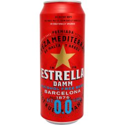 Estrella Damm безалкохолна бира 0.0% (500 мл)