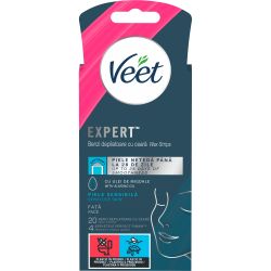 Veet депилиращи ленти за лице за чувствителна кожа (20 бр.)
