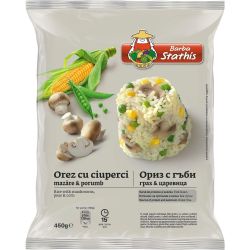 Barba Stathis замразен ориз с гъби и зеленчуци (450 г)