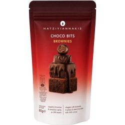 Hatziyiannakis Choco Bits Brownies дражета с брауни и черен шоколад (80 г)