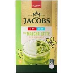 Jacobs Vanilla Matcha Latte разтворима напитка, 8 бр. х 14.5 г (116 г)