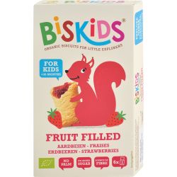 BisKids био детски бисквити с ягодово пюре (120 г)