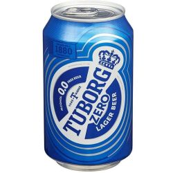 Tuborg Zero безалкохолна бира в нен (330 мл)