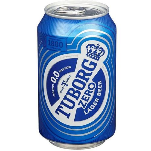 Tuborg Zero безалкохолна бира в нен (330 мл)