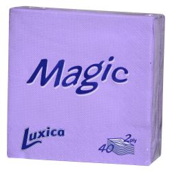 Luxica Magic цветни салфетки , 2 пласта, 33х33 см, 40 бр. (40 бр.)