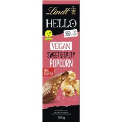 Lindt Hello веган шоколад с пуканки (100 г)