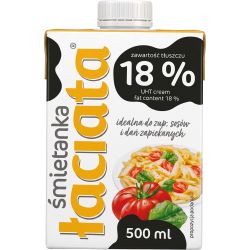 Mlekpol Laciata сметана за готвене на винт 18% (500 г)