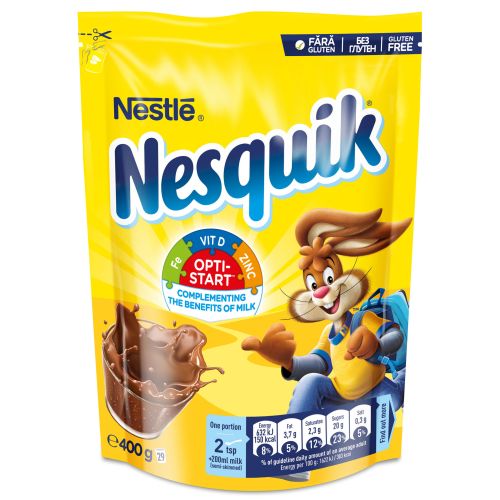 Nestle Nesquik Opti-Start разтворима какаова напитка с добавени витамини и минерали (400 г)