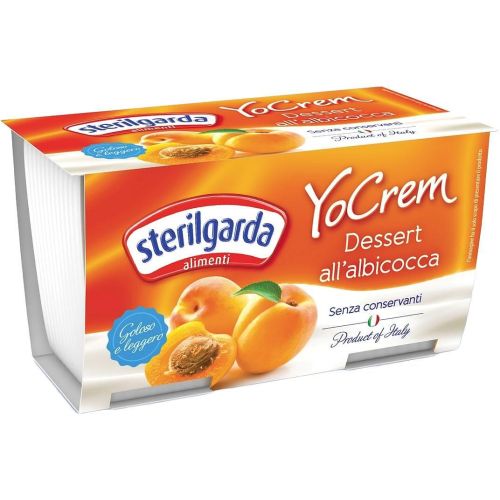 Sterilgarda YoCream млечен десерт кайсия, 2 бр. х 100 г (200 г)
