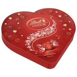 Lindt Lindor бонбони с млечен шоколад в сърце (325 г)