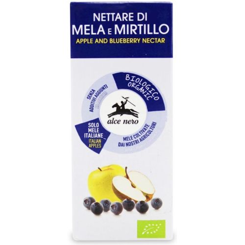Alce Nero био нектар от ябълка и синя боровинка (200 мл)