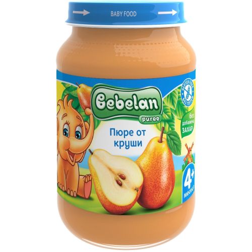 Bebelan пюре круши, 4+ месеца (190 г)