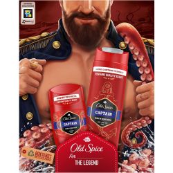 Old Spice Captain комплект душ гел 250 мл, део стик 50 мл (1 бр.)