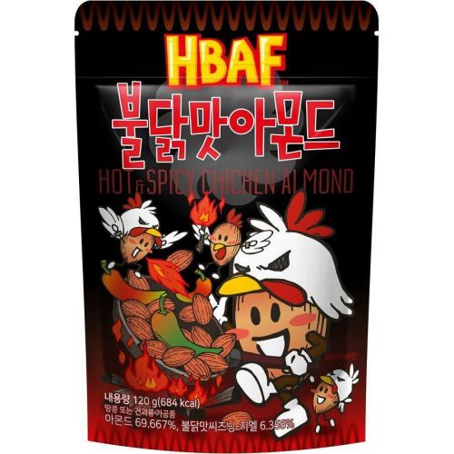 HBAF бадеми с вкус пикантно пиле (120 г)