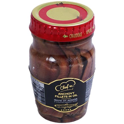 Chef is филе от аншоа в олио (78 г)