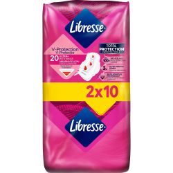 Libresse Ultra+ дамски превръзки с крилца, 2 бр. х 10 бр. (20 бр.)