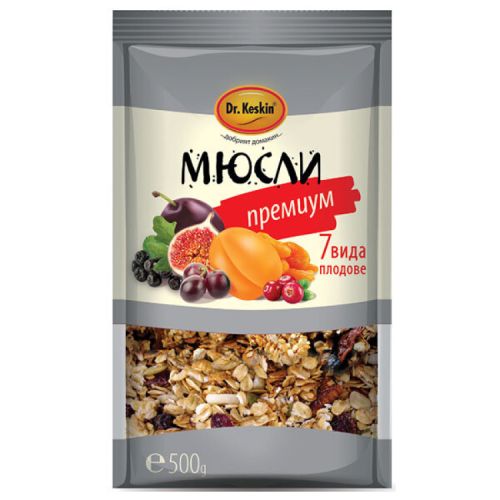 Dr. Keskin мюсли премиум със 7 вида плодове (500 г)