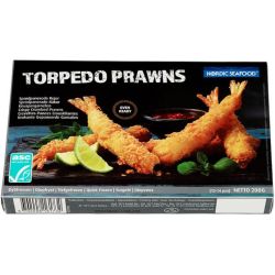 Nordic Seafood замразени скариди в темпура торпедо (200 г)
