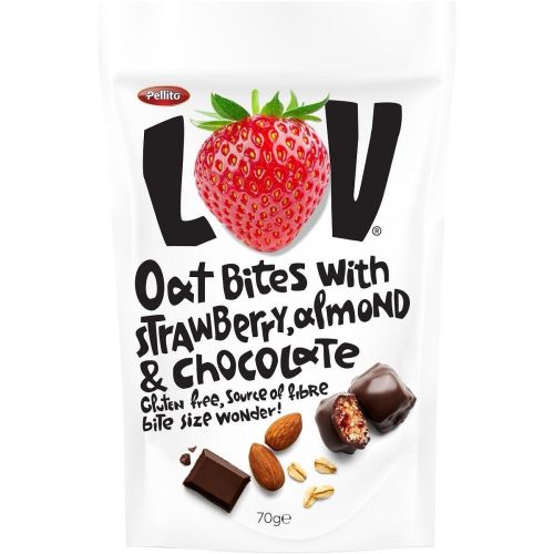 Lov овесени хапки с ягода, бадем и шоколад (70 г)