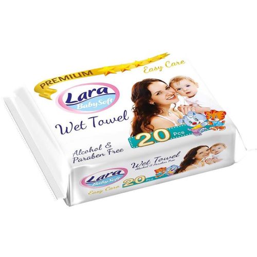 Lara Premium бебешки мокри кърпи (20 бр.)