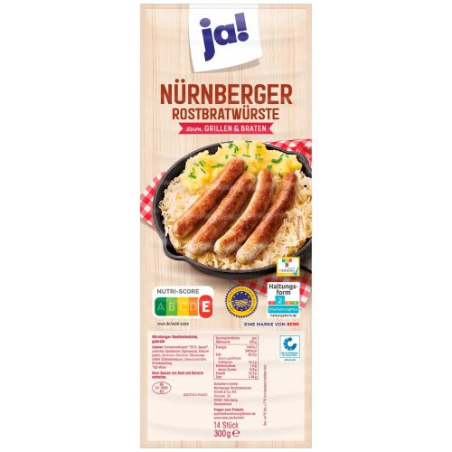 JA! нюрнбергски наденици за скара (300 г)