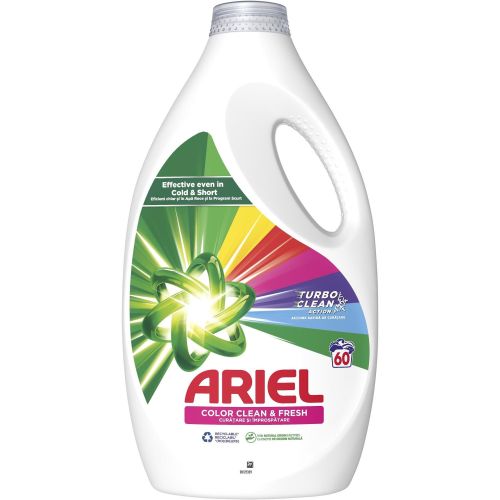 Ariel Color Clean & Fresh течен перилен препарат, 60 пранета (3 л)