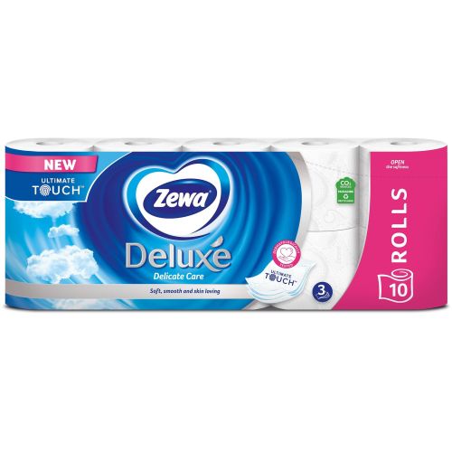 Zewa Deluxe Delicate Care трипластова тоалетна хартия (10 бр.)