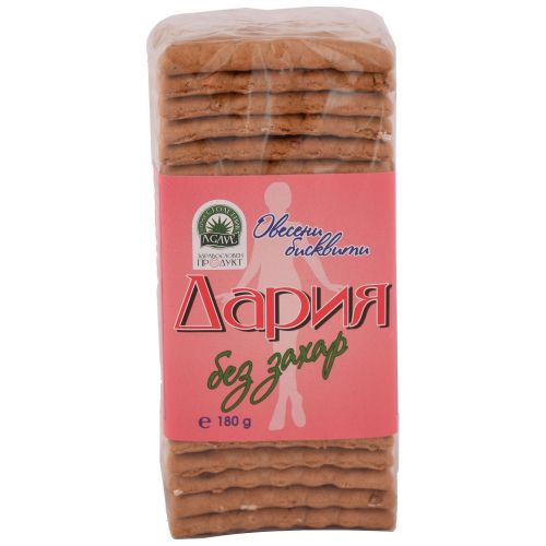 Столетник овесени бисквити Дария, без захар (180 г)