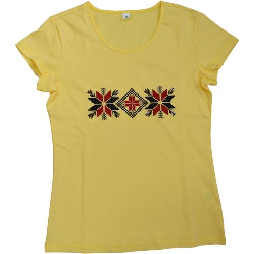 Yanev Sport Fashion дамска тениска с шевица, жълта, размер M