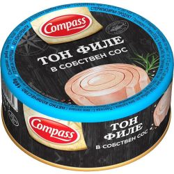 Компас риба тон филе в собствен сос (160 г)