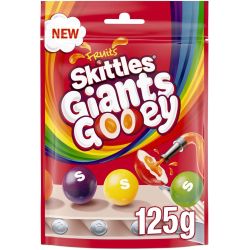 Skittles Giants Gooey плодови драже бонбони (125 г)