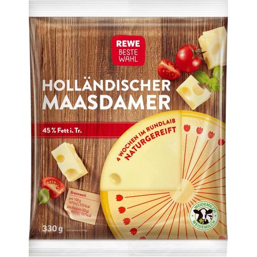REWE сирене маасдамер (330 г)