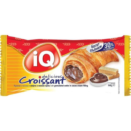 IQ кроасан с вафла и какаов крем (110 г)