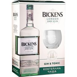 Bickens джин с подарък чаша (700 мл)
