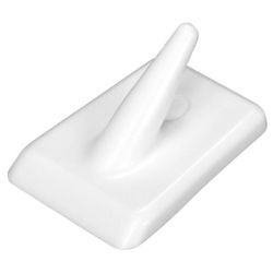 Fackelmann куки за залепване на пластмаса, бели, 4 бр., 3.5 см (1 бр.)