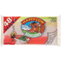 Happy Cow топено сирене моцарела, 48 слайса (800 г)