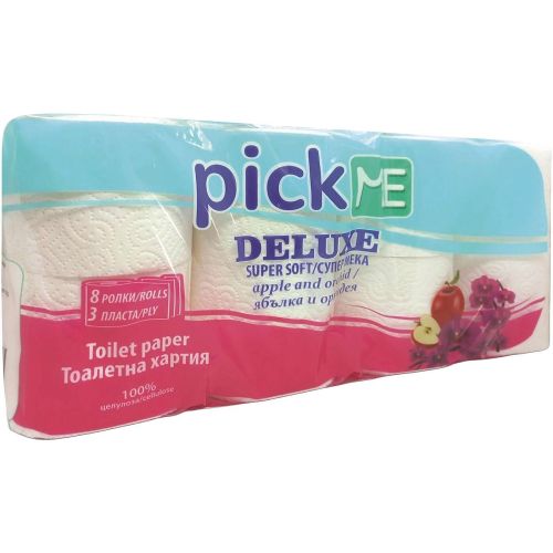 Pick Me трипластова тоалетна хартия ябълка и орхидея (8 бр.)