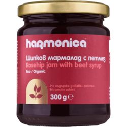 Harmonica био шипков мармалад с петмез, без захар (300 г)