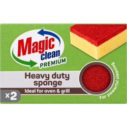 Magic Clean Premium гъба за силно замърсени повърхности, 2 бр. (1 бр.)