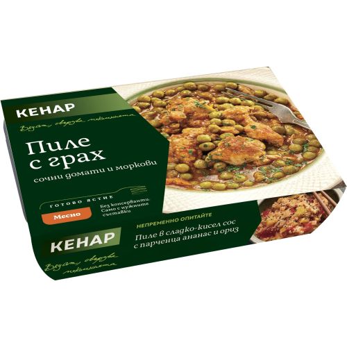 Кенар пиле с грах (330 г)