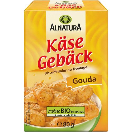 Alnatura био соленки със сирене гауда (80 г)