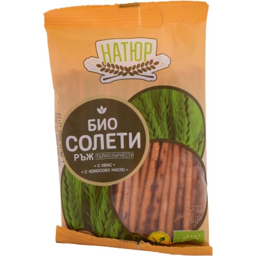 Натюр био пълнозърнести солети от ръж (45 г)
