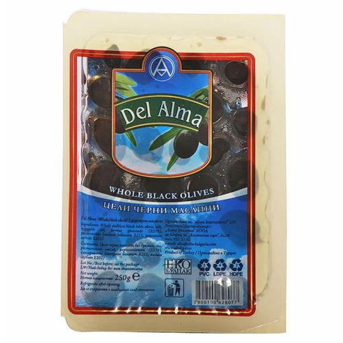 Del Alma черни маслини (250 г)