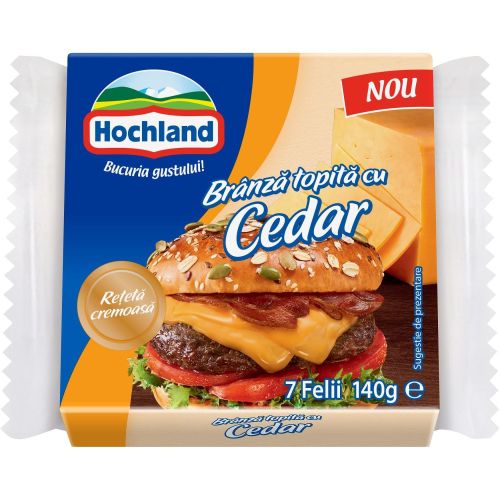 Hochland топено сирене чедър слайс (140 г)
