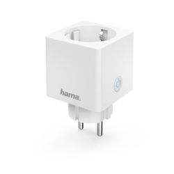 Hama Mini WiFi смарт контакт, измерване на консумацията на ток, 3680W (1 бр.)