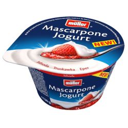 Müller йогурт с маскарпоне и ягоди (130 г)