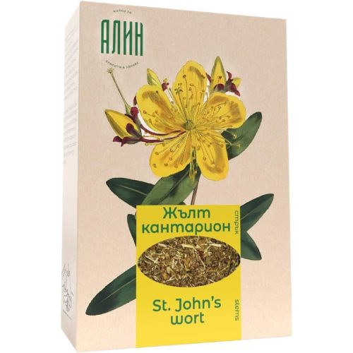 Алин жълт кантарион стрък, сушени билки за чай (50 г)