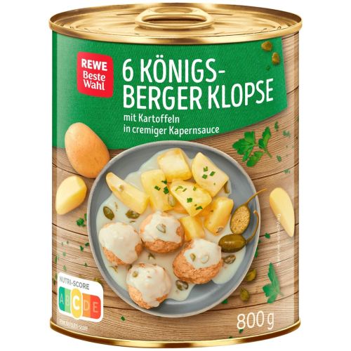 REWE кюфтета по кьонигбергски, 6 бр. (800 г)