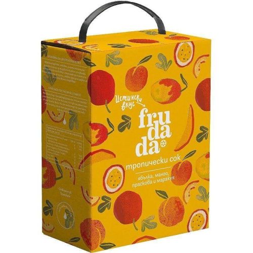 Frudada сок ябълка, манго, праскова и маракуя (2 л)