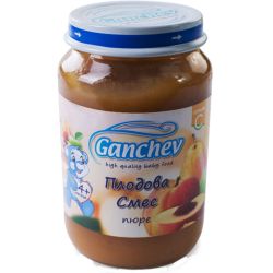 Ганчев пюре плодова смес (190 г)